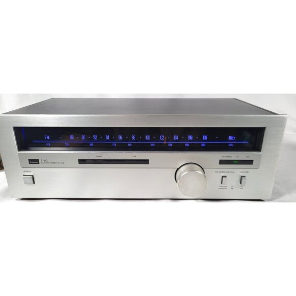 Vintage Sansui T-60 AM/FM Silver Face Stereo Tuner Untested Powers On - Picture 1 of 12